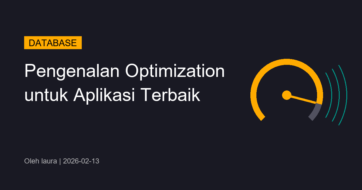 Pengenalan Optimization untuk Aplikasi Terbaik